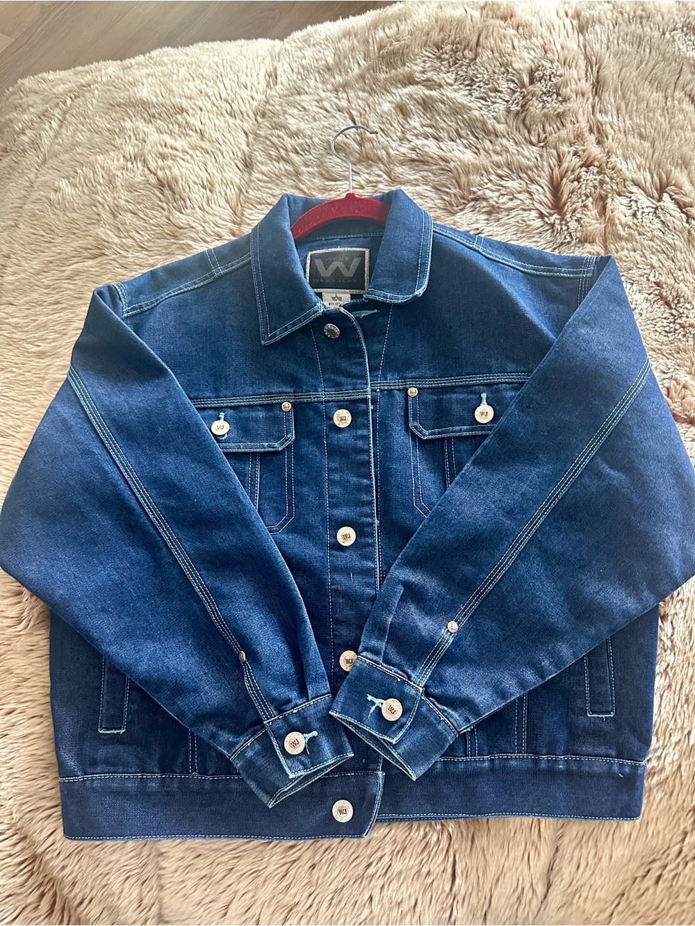 Wrangler Dark Blue Denim Jean Jacket